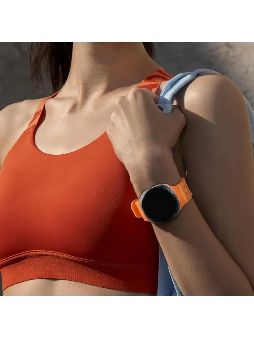Unisex Orange Analog Quartz Breathable Marine Replacement Samsung Galaxy Watch